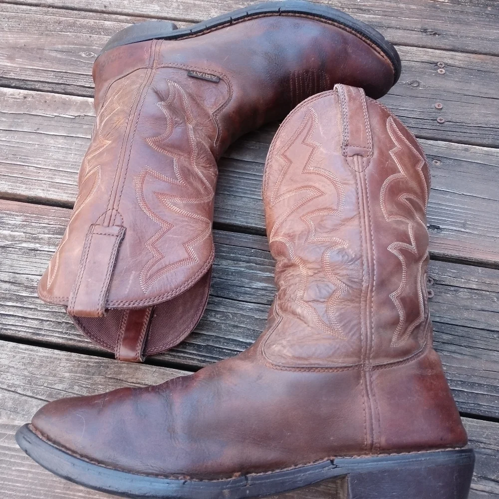 Ariat Ironside Waterproof Work Boot Men's 11.5D Brown Leather Pull On 10006299.